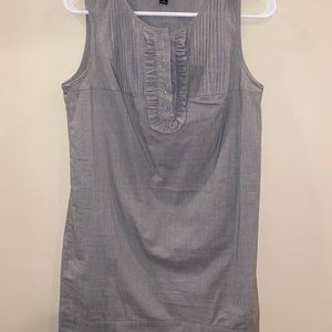 Banana Republic dress. Simple gray with buttons on the chest